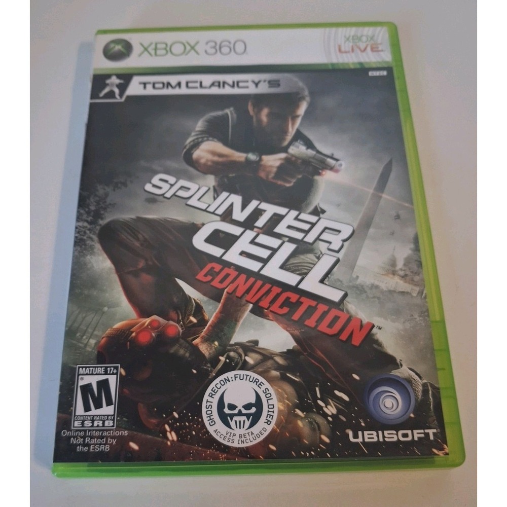 Tom Clancy's Splinter Cell: Conviction Microsoft Xbox 360 Complete Edition